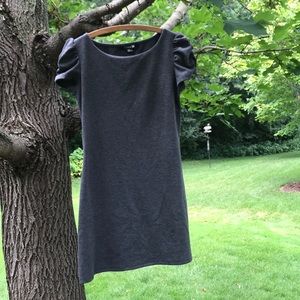 Adorable Grey Knit A-Line Dress